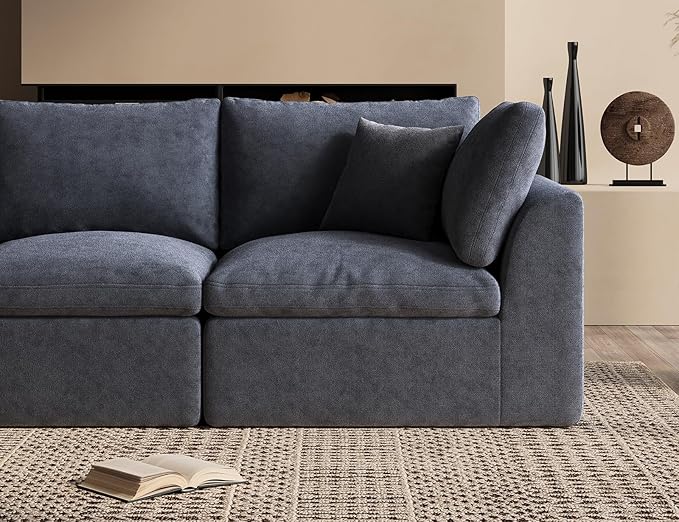 ohllob 78.9" Loveseat Sofa, Cloud Boneless Couches