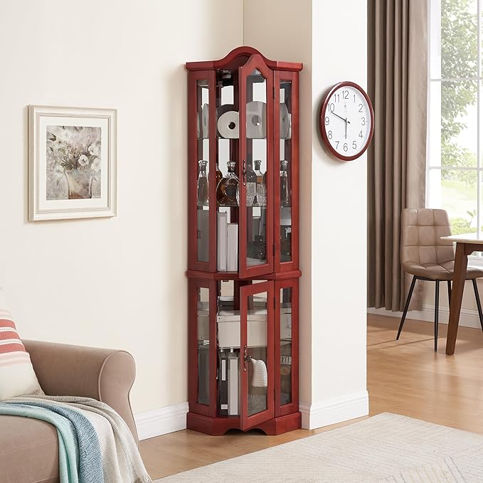 Glass Corner Display Cabinet