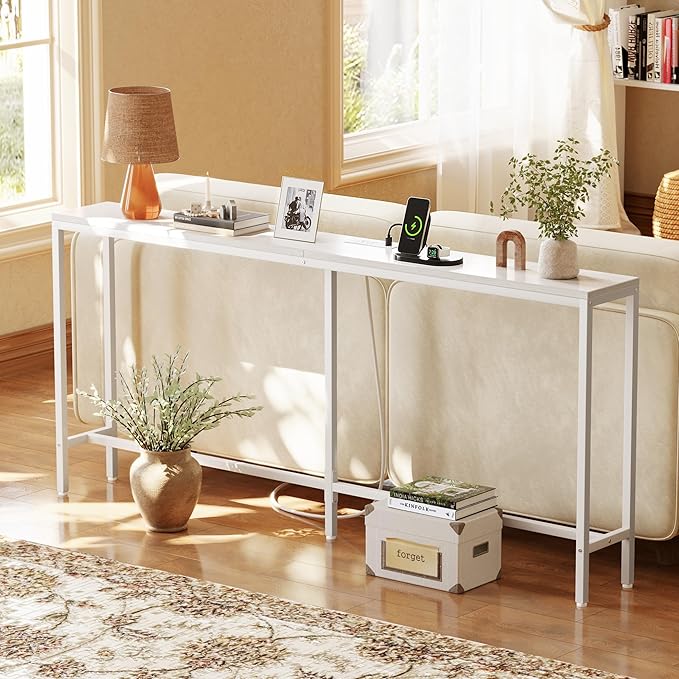 SUPERJARE 70 Inch Console Table