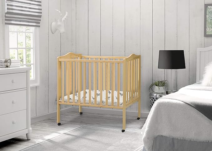 Delta Children Folding Portable Mini Baby Crib