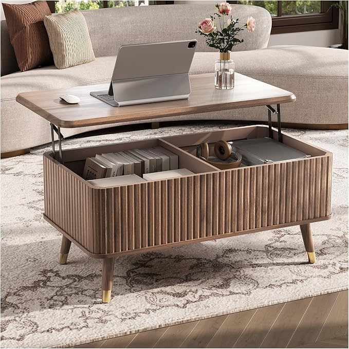 SULIVES Lift Top Coffee Table