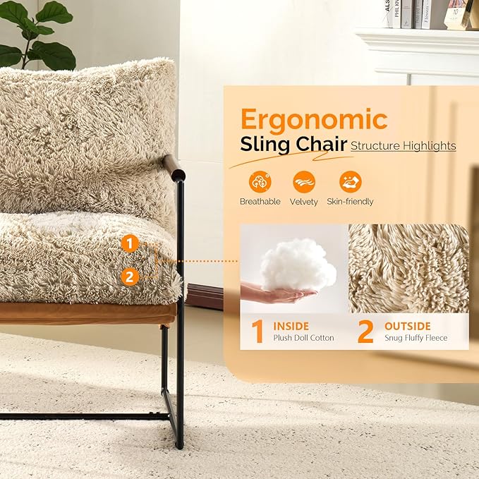 VINGLI 28" Cute Reading Armchair