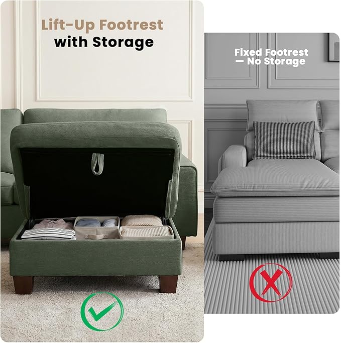 DOPEDIO L-Shaped Sectional Sofa