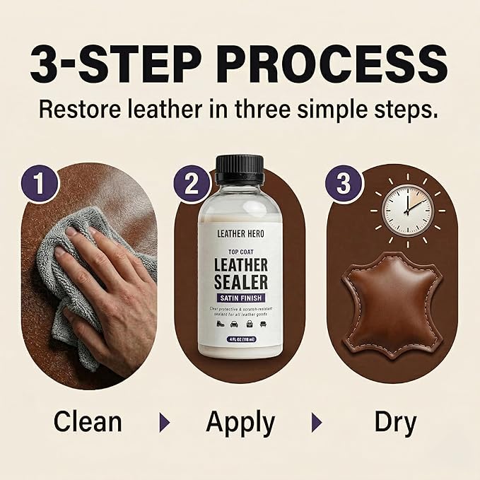 Leather Hero Top Coat – Leather Sealant & Protective Finish