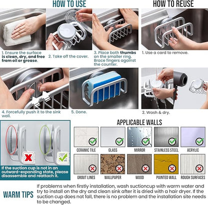TAILI Sponge Holder for Kitchen Sink
