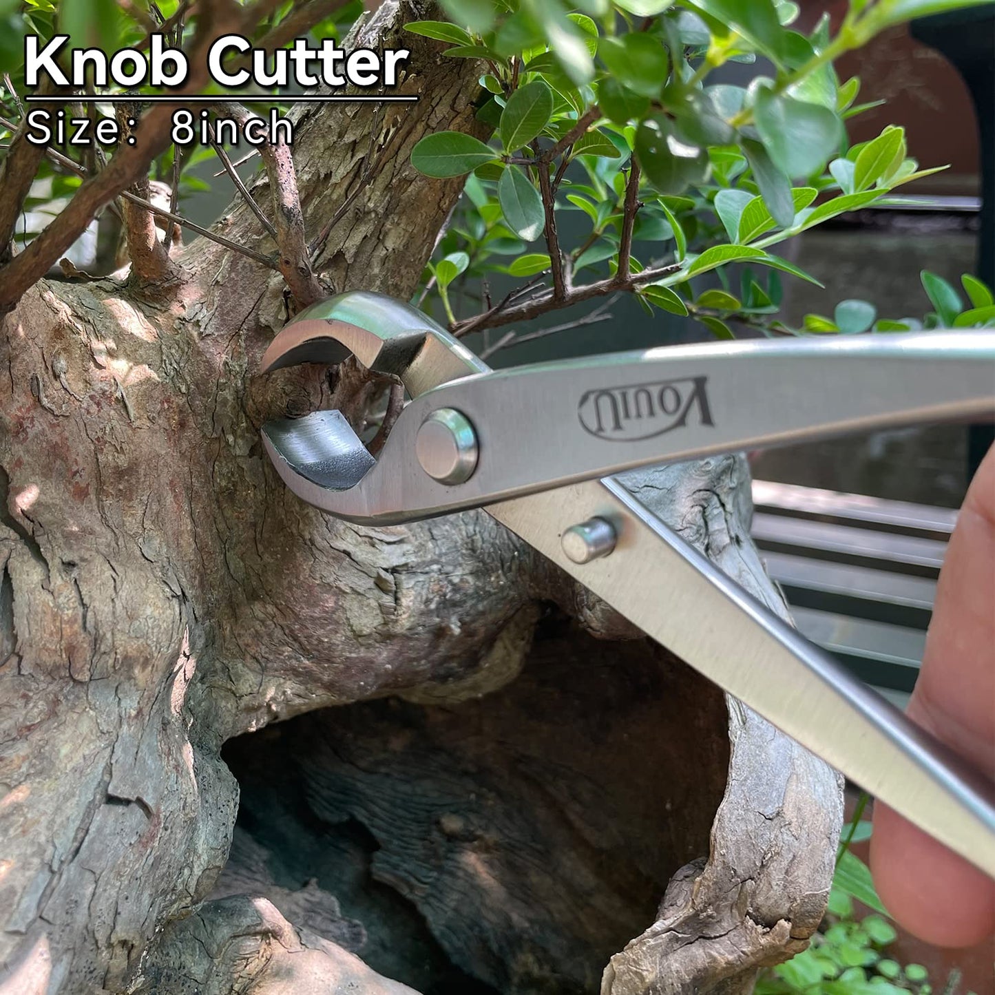 vouiu 6-Piece Bonsai Tool Set,Concave Cutter,Knob Cutter,Jin Pliers,Wire Cutter,Bonsai Scissors, Root Hook