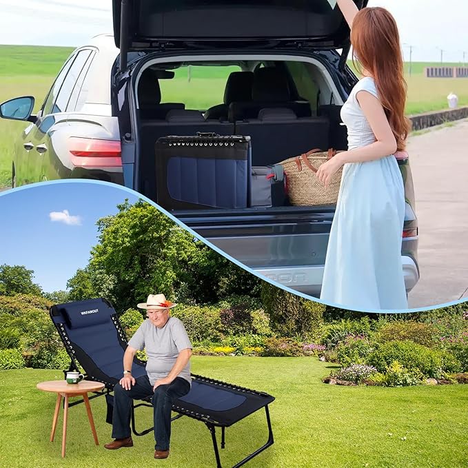 Outdoor Folding Lounge Chair Padded