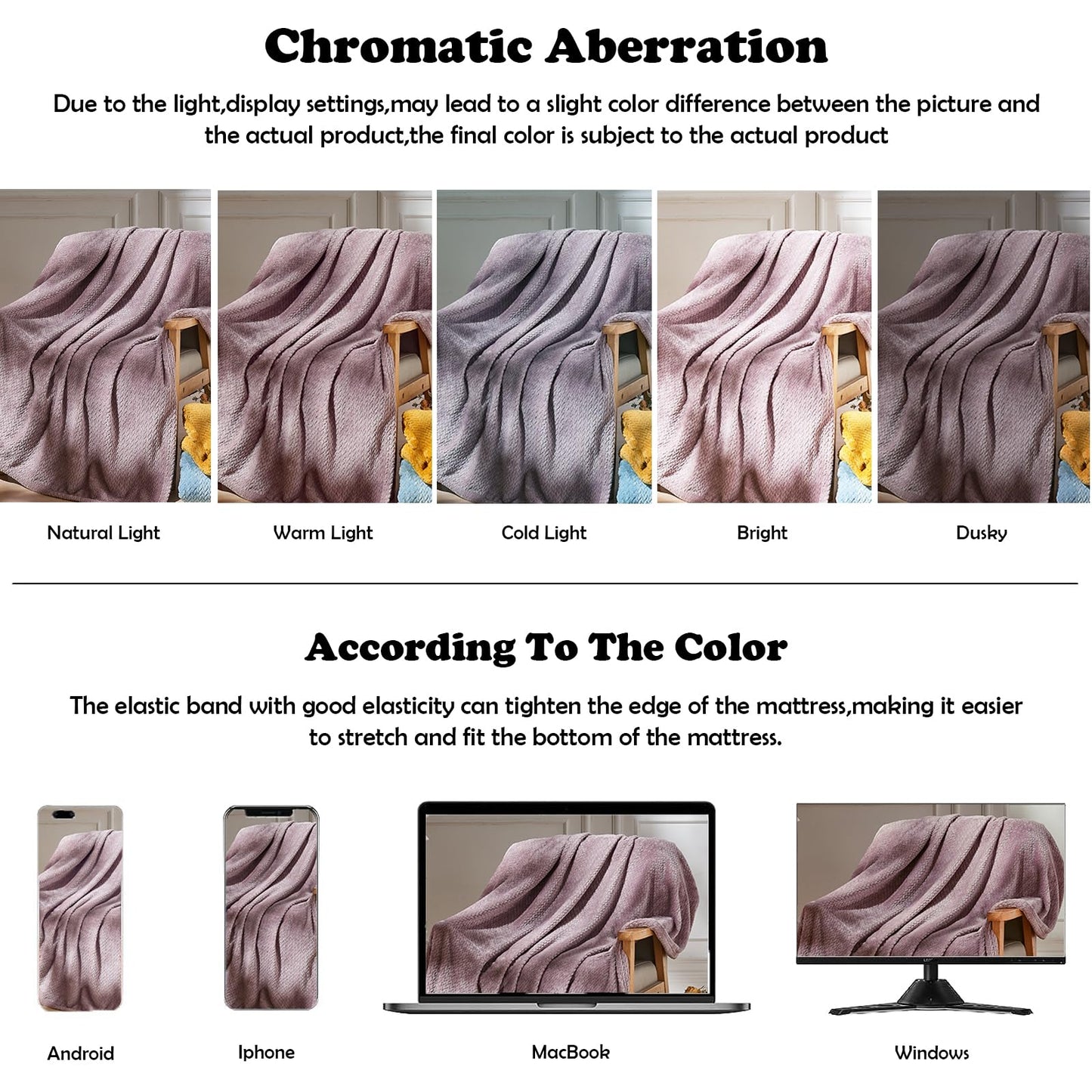 NEWCOSPLAY Super Soft Throw Blanket Light Purple Premium Silky Flannel Fleece Leaves Pattern Lightweight Bed Blanket All Season Use (Light Purple, Throw(50"x60"))
