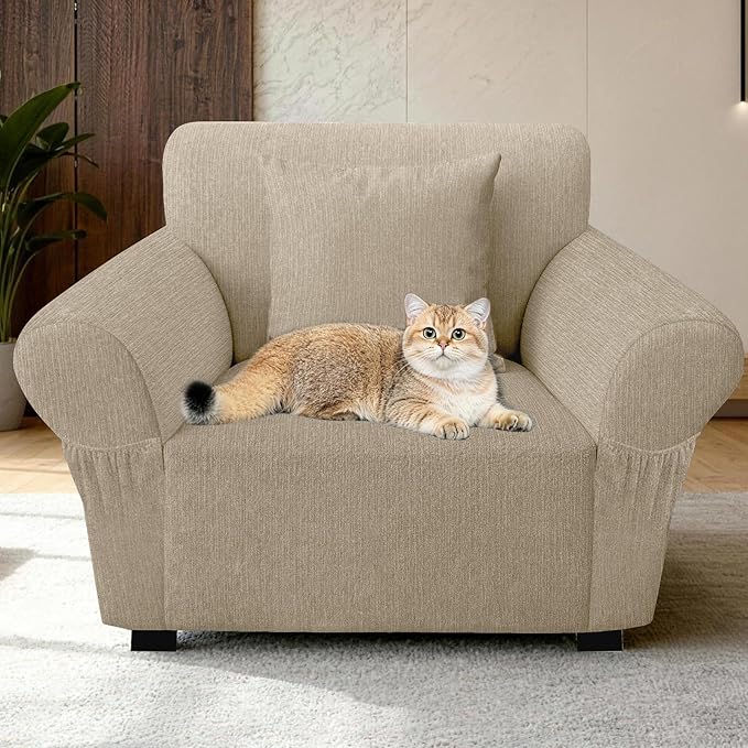 Armchair Slipcover with 1 Pillow Cover