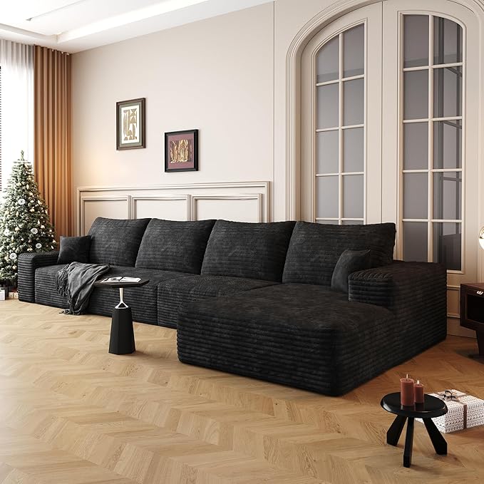 136" Sectional Couches for Living Room Cloud Couch Sofa