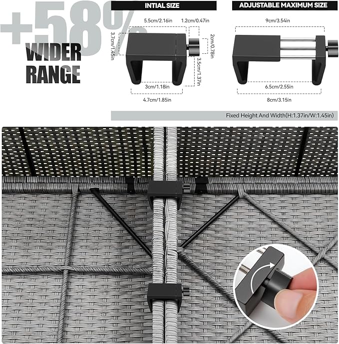 Blasoul Universal Heavy-Duty Outdoor Furniture Clips
