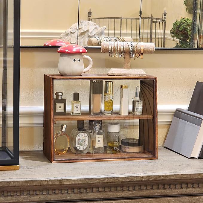 MOOCA Wood and Glass Display Case