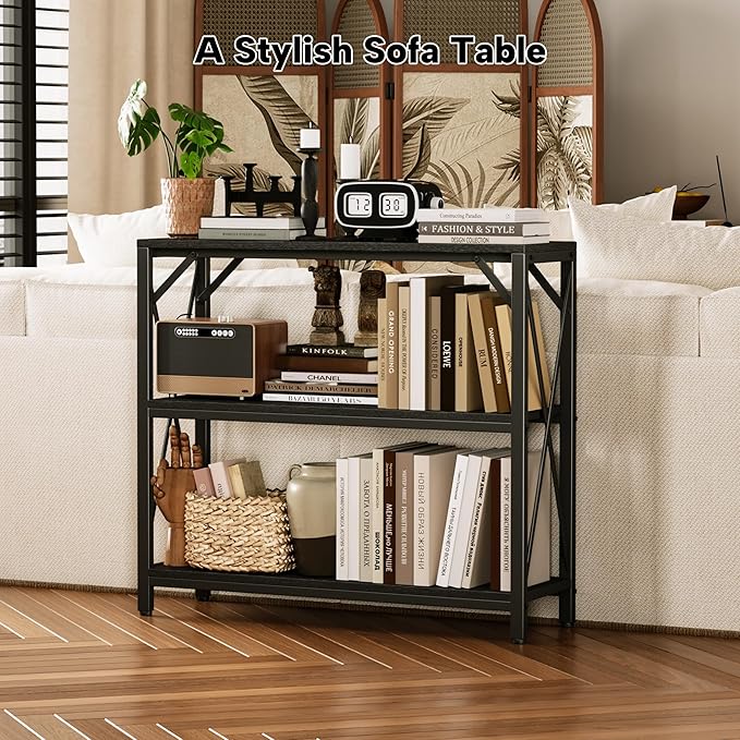 Homeiju Console Table 31.5" Width, 3-Tier Entryway Table