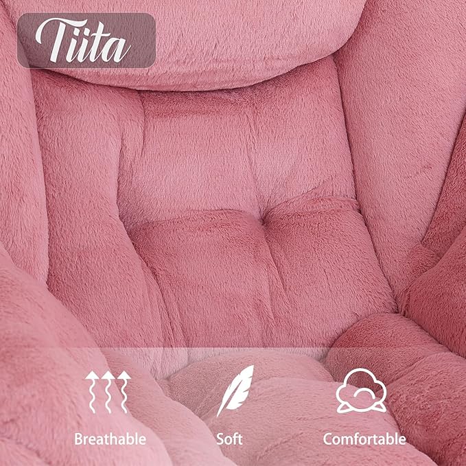 Tiita Lazy Chair with Ottoman, Comfy Leisure Sofa Reading Chair with Footrest