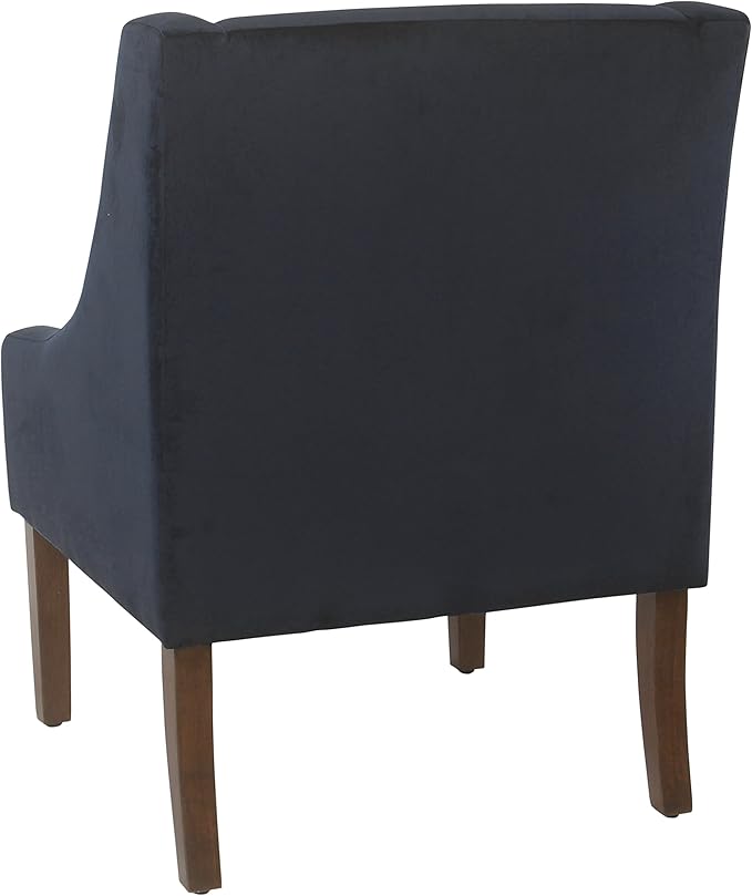 Homepop Home Decor | Upholstered Classic Swoop Arm Accent Chair | Accent Chairs