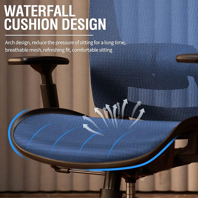 ELABEST Mesh Office Chair, Ergonomic Computer Desk Chair, Sturdy Task Chair-
