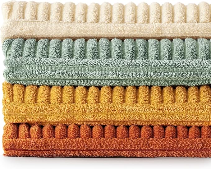 MIULEE Teal-Orange Decorative Throw Pillow Covers 20x20 Inch Set of 4 Boho