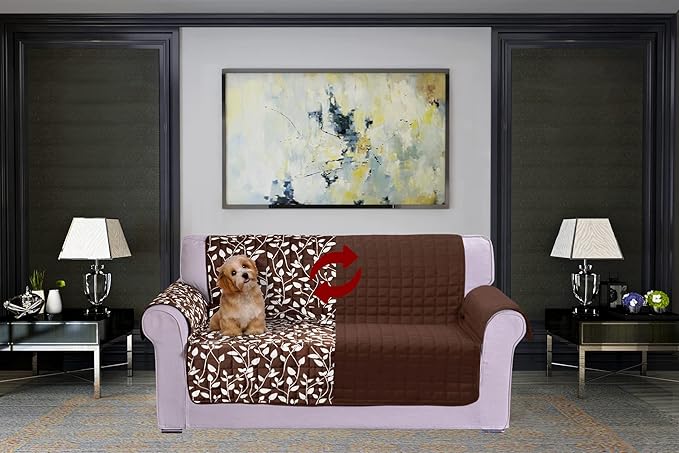 Elegant Comfort Quilted Furniture Protectors Solid and Printed Design