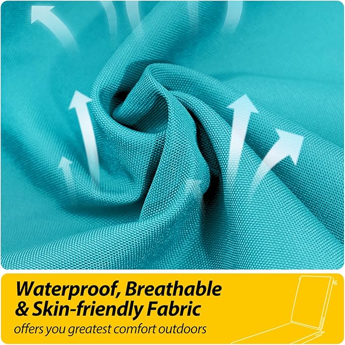 AAAAAcessories Outdoor Chaise Lounge Cushions, Fade-Resistant, Waterproof Patio
