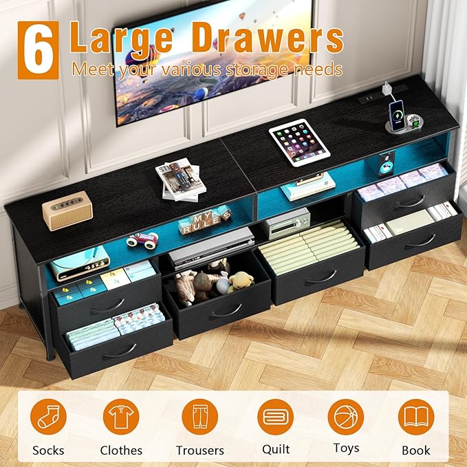 Furologee 63 Inch Entertainment Center Dresser