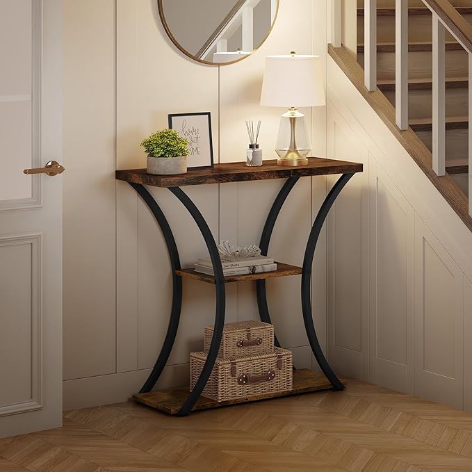 Hoctieon 3 Tier Console Table