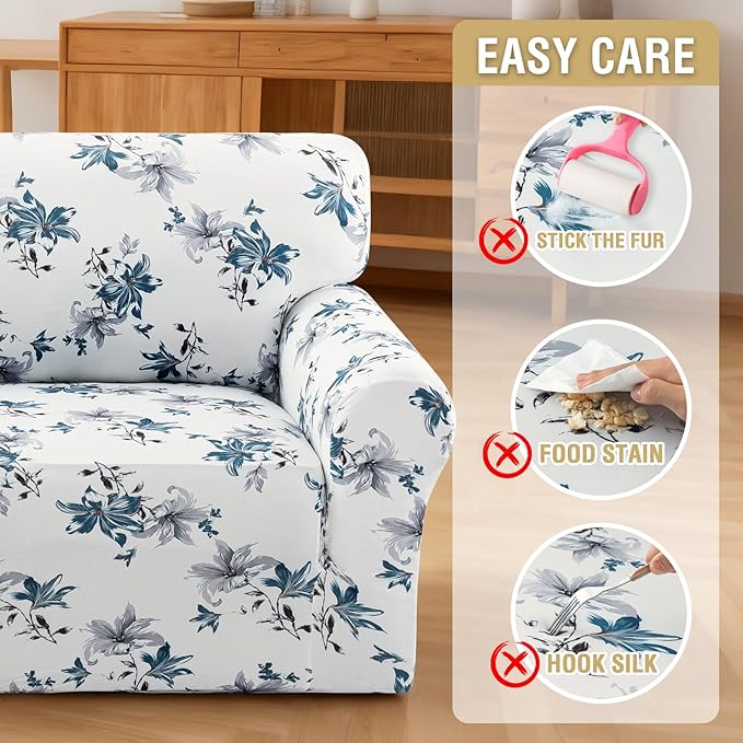 H.VERSAILTEX Floral Pattern Slip Covers