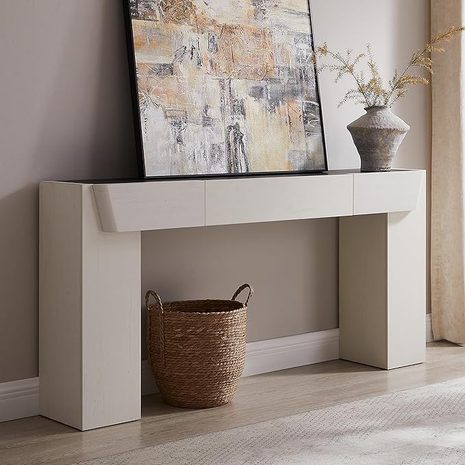 JXQTLINGMU 63" Long Wood Console Table