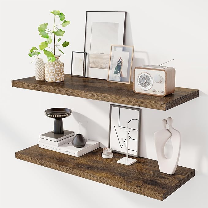 Dreamland 36" Floating Shelves for Wall, Wall-Mounted Shelves for Bedroom