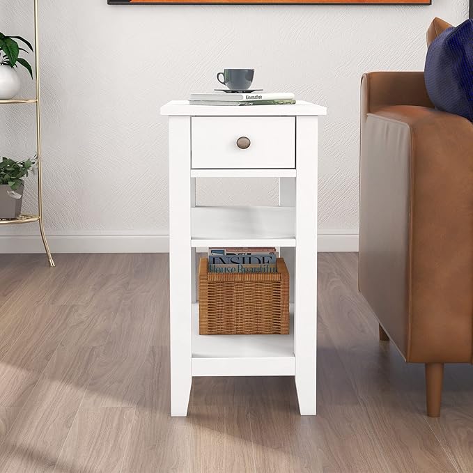 ChooChoo Side Table Living Room, Narrow End Table