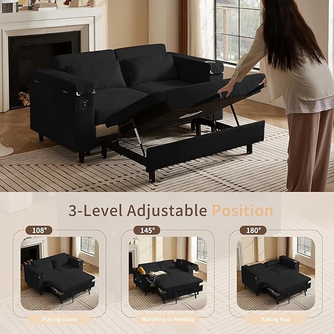 Auvsoce 66.4" Loveseat Sofa, Modern Couches