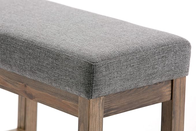 SIMPLIHOME Milltown Small Ottoman Bench
