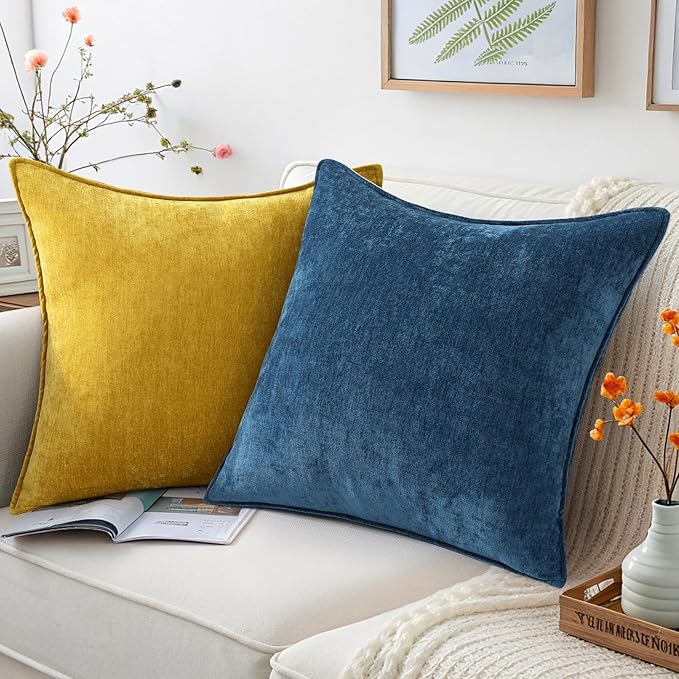 decorUhome Summer Couch Throw Pillow Covers 12x20 Set of 2, Decorative Soft