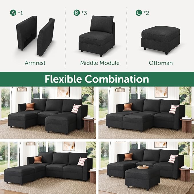 HONBAY Modular Sectional Sofa