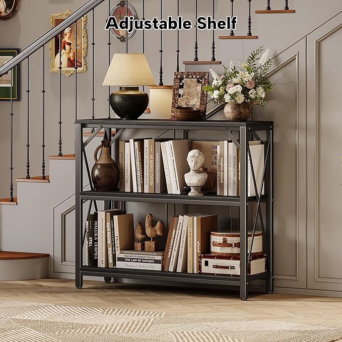 Homeiju Console Table 31.5" Width, 3-Tier Entryway Table