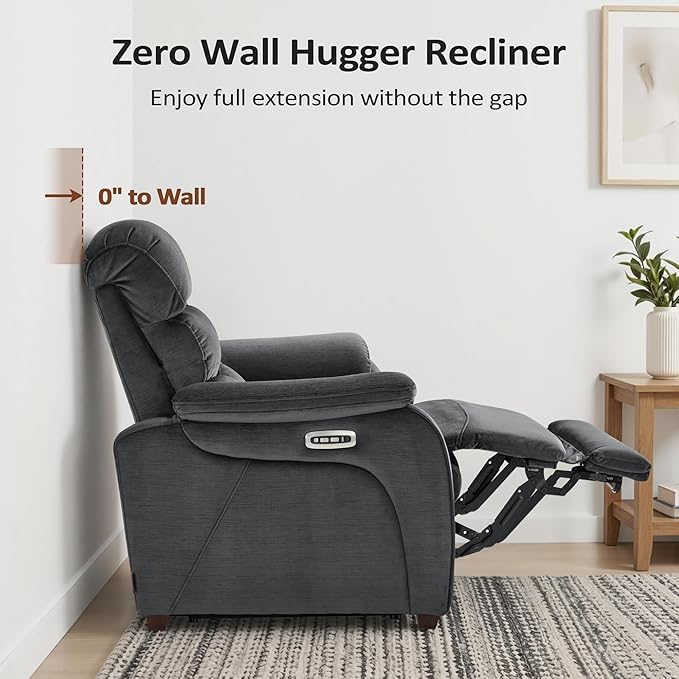 MCombo 73.8'' Wall Hugger Power Loveseat Recliner, Reclining Loveseat