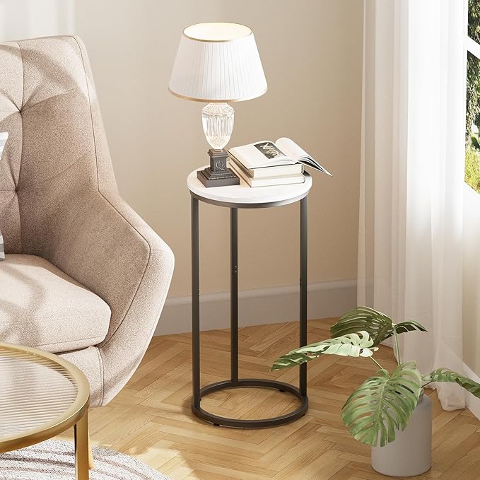 C Shaped End Table, Couch Side Tables