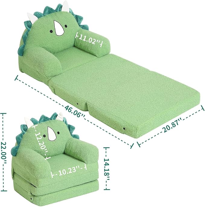 MOMCAYWEX Kids Sofa, Sherpa Couch
