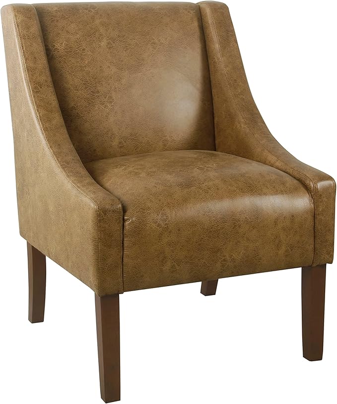HomePop Modern Swoop Arm Accent Chair