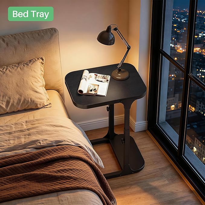 Kitstorack Height Adjustable End Table, Small Side Table