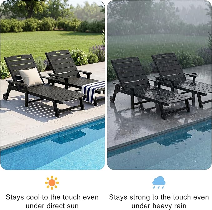 Outdoor Lounge Chair Set of 2