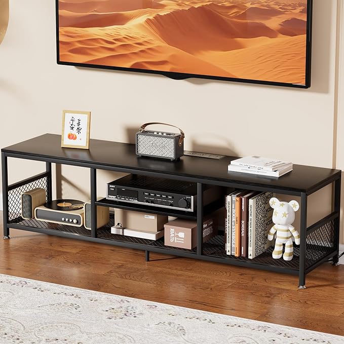 VECELO TV Stand with Power Outlets