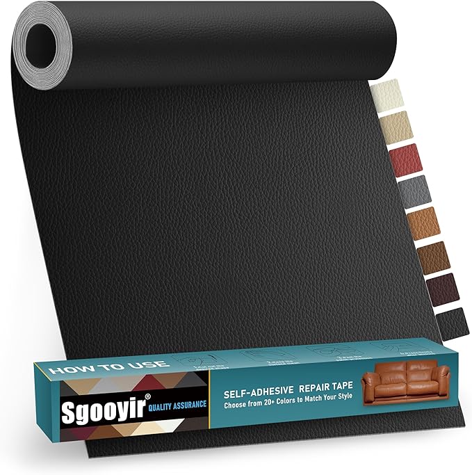 Leather Repair Patch Tape Kit, Vinyl Leather Repair Kit