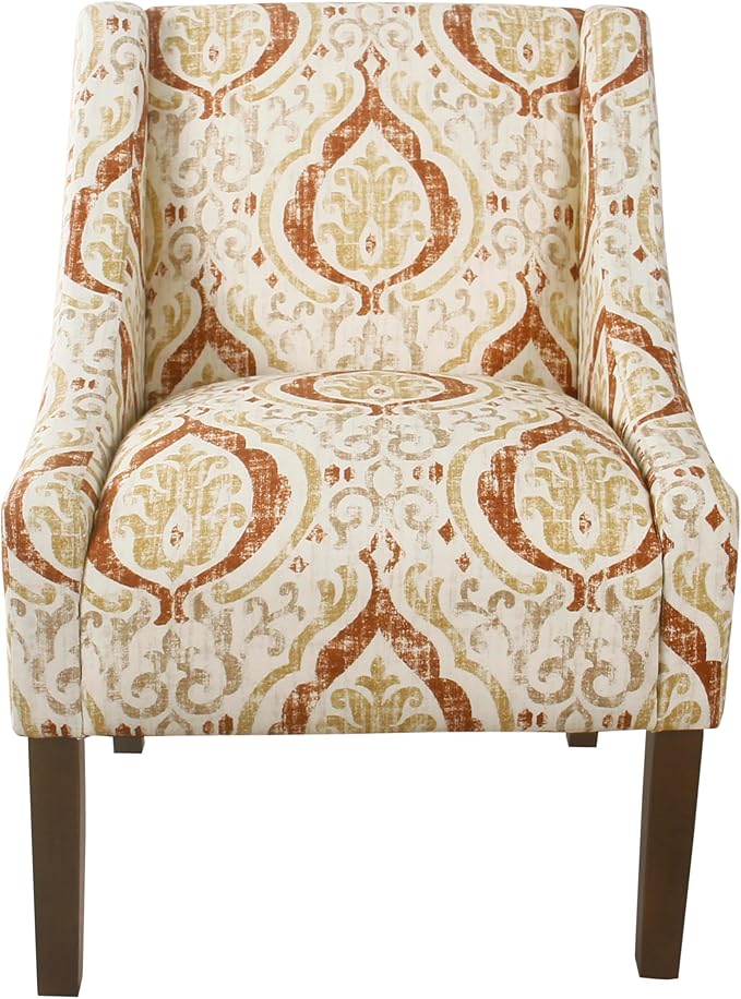 Homepop Home Decor | Upholstered Classic Swoop Arm Accent Chair | Accent Chairs