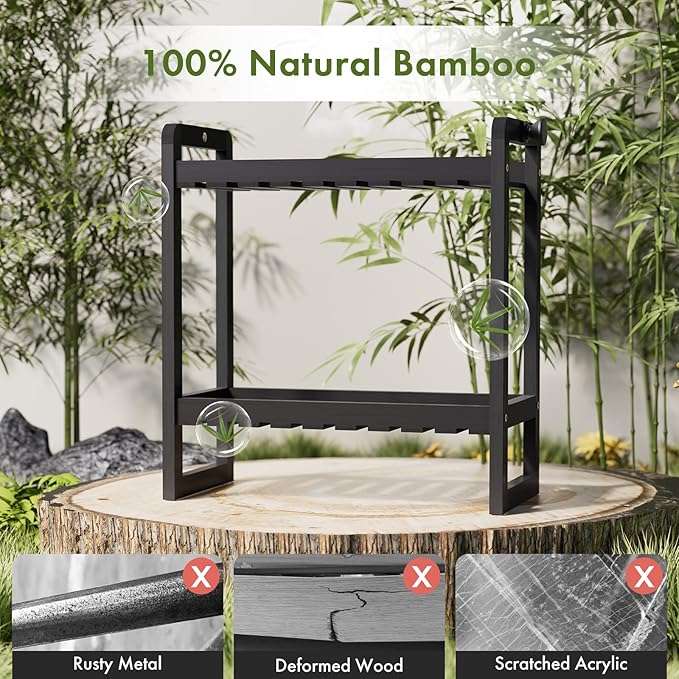 AmazerBath Bamboo Over The Toilet Storage Shelf