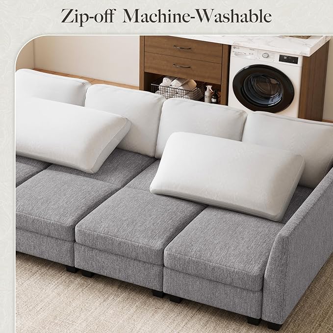 Belffin 86.2" Sectional Sleeper Sofa Bed