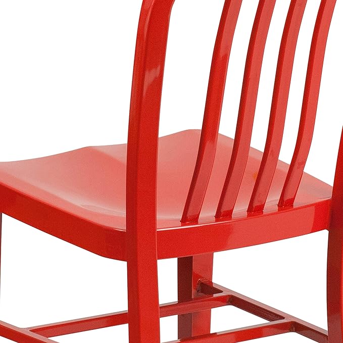 Flash Furniture Gael Indoor/Outdoor Modern Metal Dining Chairs,
