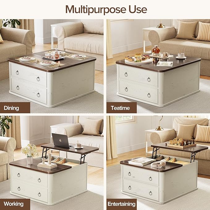 Memobarco 31.5" Lift Top Coffee Table