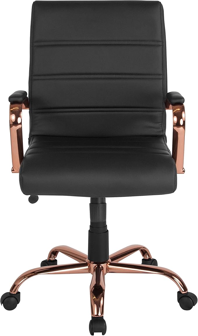 Flash Furniture Whitney Mid-Back Swivel LeatherSoft Desk Chair