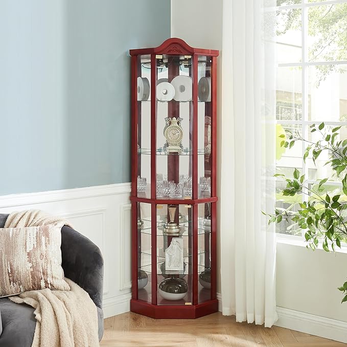 Glass Corner Display Cabinet