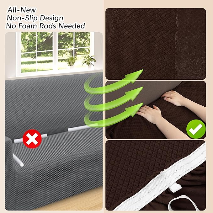 Arfntevss Stretch Sectional Couch Covers L Shaped Corner Sectional Sofa Cover